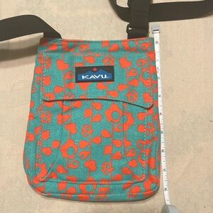 Kavu Crossbody Bag - Teal and Orange Floral